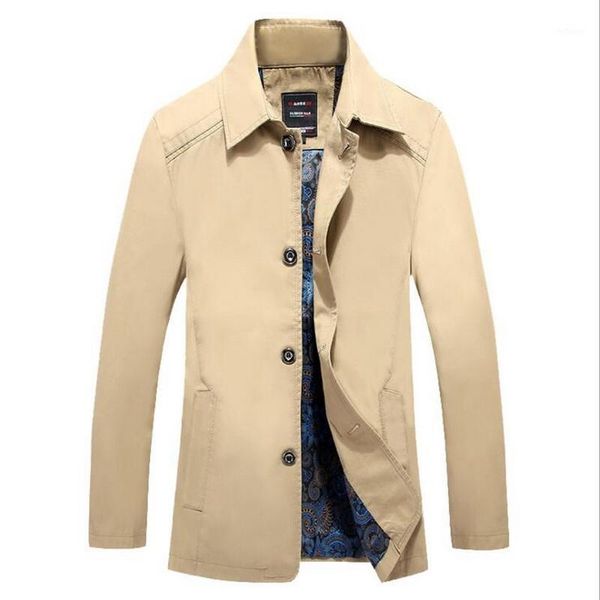 men's jackets 2021 fall/winter jacket solid color washed cotton business youth mid-length lapel comfortable trench coat male, Black;brown
men's jackets 2021 fall/winter jacket solid color washed cotton business youth mid-length lapel comfortable trench coat male, Black;brown