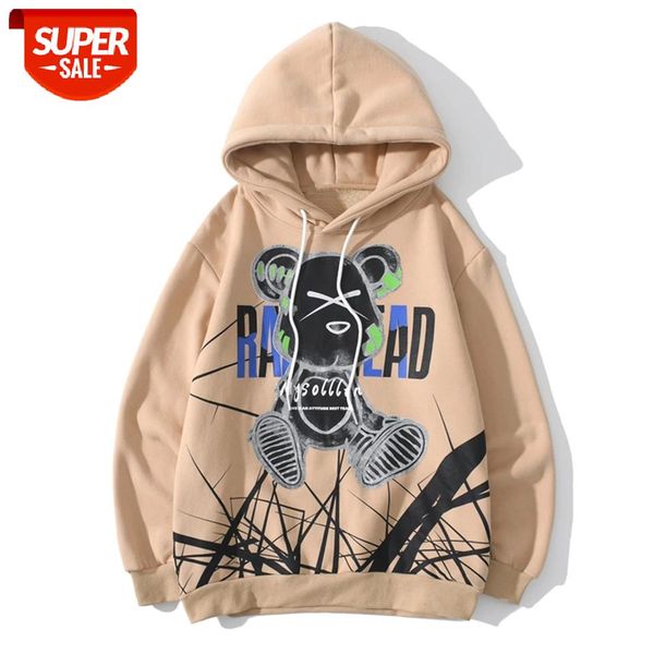 Hip Hop Streetwear Hoodie Men Creative Graffiti Bear Harajuku Hoodie Sweatshirt 2020 Winter Cotton Pullover Men Loose Fleece #kD2p, Black
Hip Hop Streetwear Hoodie Men Creative Graffiti Bear Harajuku Hoodie Sweatshirt 2020 Winter Cotton Pullover Men Loose Fleece #kD2p, Black