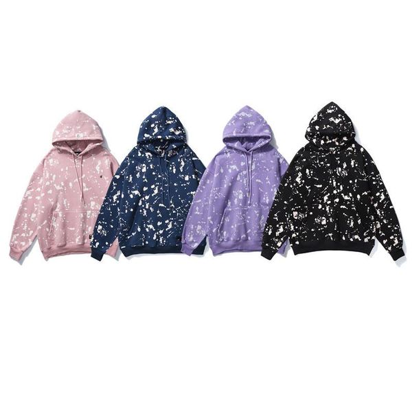 european and american fashion brand ins tie dyed splash ink sweater men's street hip hop loose and versatile couple hooded jacket, Black
european and american fashion brand ins tie dyed splash ink sweater men's street hip hop loose and versatile couple hooded jacket, Black