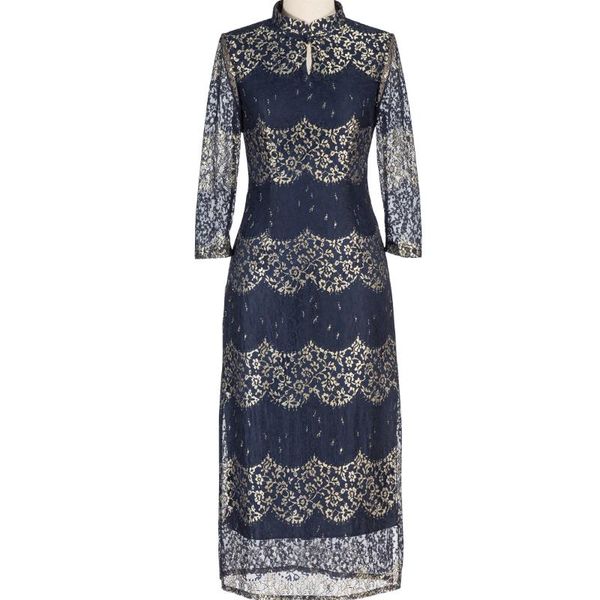 casual dresses ladies dress lace vintage print hollow out elegant navy women wear, Black;gray
casual dresses ladies dress lace vintage print hollow out elegant navy women wear, Black;gray