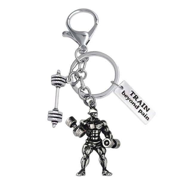 keychains exquisite metal barbell dumbbell charm combination key chain go fit gym fitness men muscle pendant keychain customizable, Silver
keychains exquisite metal barbell dumbbell charm combination key chain go fit gym fitness men muscle pendant keychain customizable, Silver