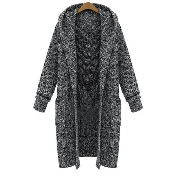women's knits & tees women long cardigan sweaters knitted autumn winter sleeve loose hooded thicker casual clothing, White
women's knits & tees women long cardigan sweaters knitted autumn winter sleeve loose hooded thicker casual clothing, White