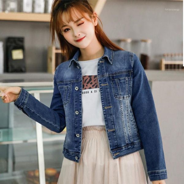 denim jacket women season korean casual all-match slim stretch short long sleeves women's jackets, Black;brown
denim jacket women season korean casual all-match slim stretch short long sleeves women's jackets, Black;brown