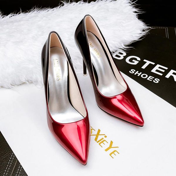 dress shoes 2021 spring and summer gradient color pointed super high heel stiletto women's matching shallow, Black
dress shoes 2021 spring and summer gradient color pointed super high heel stiletto women's matching shallow, Black