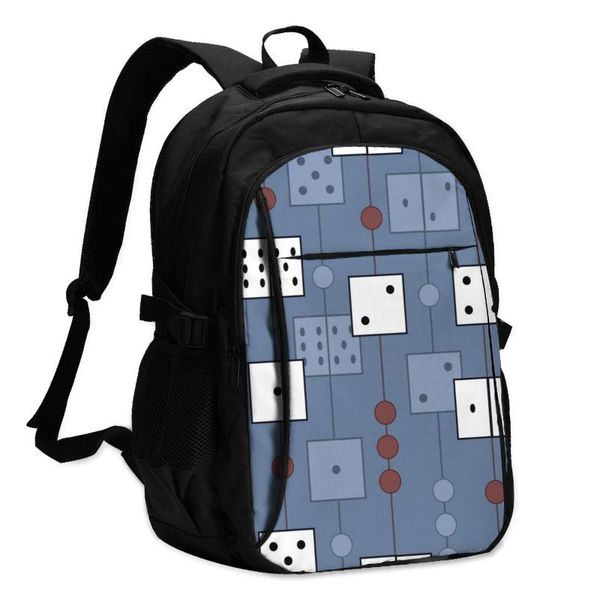 backpack bags school for boy girl teenagerdices mid century print usb charge computer lapback pack
backpack bags school for boy girl teenagerdices mid century print usb charge computer lapback pack