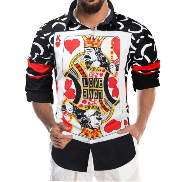 men's casual shirts printed long sleeve shirt fashion hawaii slim fit party night club men, White;black
men's casual shirts printed long sleeve shirt fashion hawaii slim fit party night club men, White;black