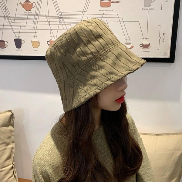 double-sided striped bucket hats new autumn female wild solid color casual fashion student fisherman hat, Blue;gray
double-sided striped bucket hats new autumn female wild solid color casual fashion student fisherman hat, Blue;gray
