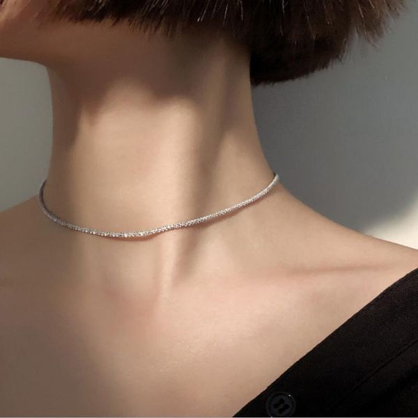 chokers collar necklace female simple korean fashion style office lady choker clavicle chain tide, Golden;silver
chokers collar necklace female simple korean fashion style office lady choker clavicle chain tide, Golden;silver