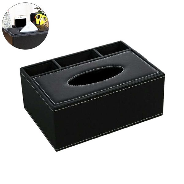 tissue boxes & napkins multifunctional deskorganizer holder pencil scissor container pu leather box(black)
tissue boxes & napkins multifunctional deskorganizer holder pencil scissor container pu leather box(black)