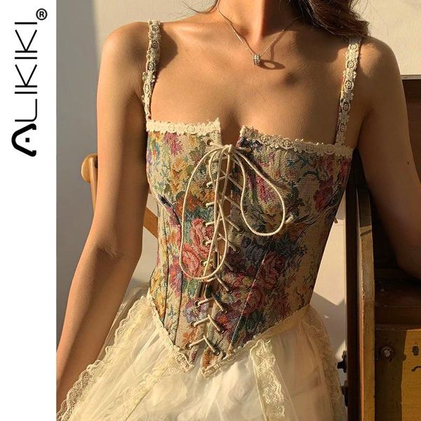 women's tanks & camis vintage corset to wear out floral bustier crop tank lace up women flower camisole, White
women's tanks & camis vintage corset to wear out floral bustier crop tank lace up women flower camisole, White