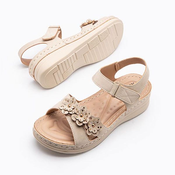 selling women summer sandals sweet floral wedged sandals large size comfortable pu leather -b5, Black
selling women summer sandals sweet floral wedged sandals large size comfortable pu leather -b5, Black