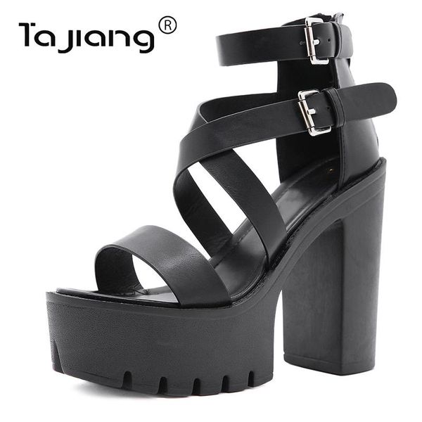 sandals ta jiang summer height increase women's shoes metal buckle roman thick-soled wedge gladiator t162-2, Black
sandals ta jiang summer height increase women's shoes metal buckle roman thick-soled wedge gladiator t162-2, Black