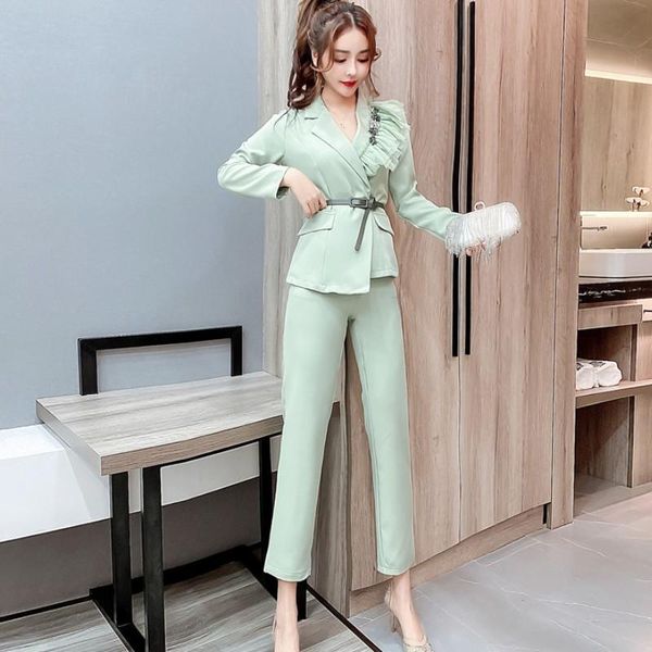 women's tracksuits spring fashion women two piece sets office ol slim beading blazer + pants suit lady business elegant formal, Gray
women's tracksuits spring fashion women two piece sets office ol slim beading blazer + pants suit lady business elegant formal, Gray