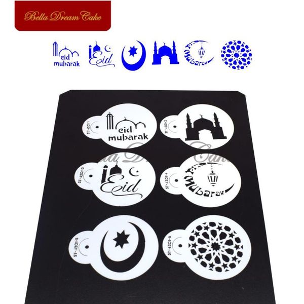 cake tools 6pcs/set eid mubarak cookies stencil party mold coffee festival stencils template decorating tool bakeware
cake tools 6pcs/set eid mubarak cookies stencil party mold coffee festival stencils template decorating tool bakeware