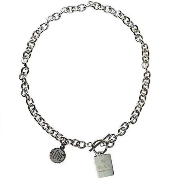 pendant necklaces titanium steel geometric square combination necklace alphabet collarbone chain lovers fashion t-shirt choker decoration., Silver
pendant necklaces titanium steel geometric square combination necklace alphabet collarbone chain lovers fashion t-shirt choker decoration., Silver