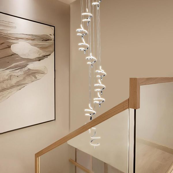 gold chrome plating modern led pendant lights modern design for living room villa hall spiral staircase indoor hanging lights
gold chrome plating modern led pendant lights modern design for living room villa hall spiral staircase indoor hanging lights