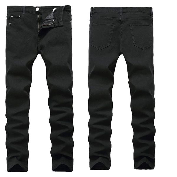 men's jeans denim casual straight leg solid color zipper pants brand quality cotton, Blue
men's jeans denim casual straight leg solid color zipper pants brand quality cotton, Blue