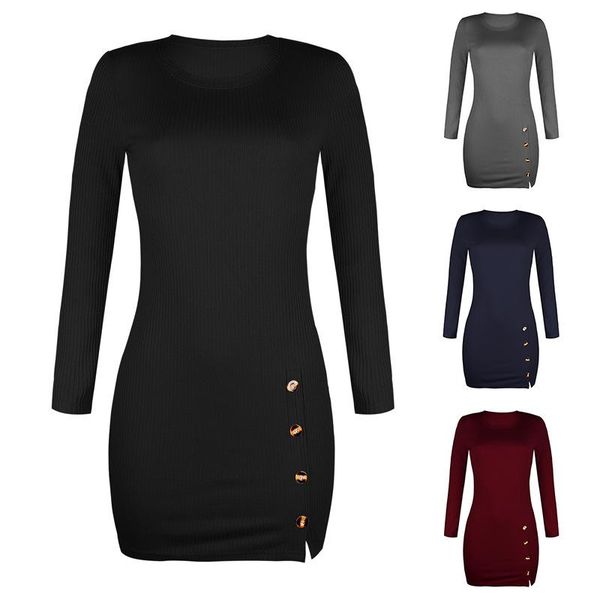 casual dresses spring/autumn button bag hip long-sleeved dress woman women red plus size, Black;gray
casual dresses spring/autumn button bag hip long-sleeved dress woman women red plus size, Black;gray