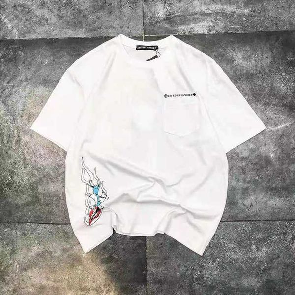 fashion t shirt 2021 brand croxin high street space astronaut printed short sleeve, White;black
fashion t shirt 2021 brand croxin high street space astronaut printed short sleeve, White;black