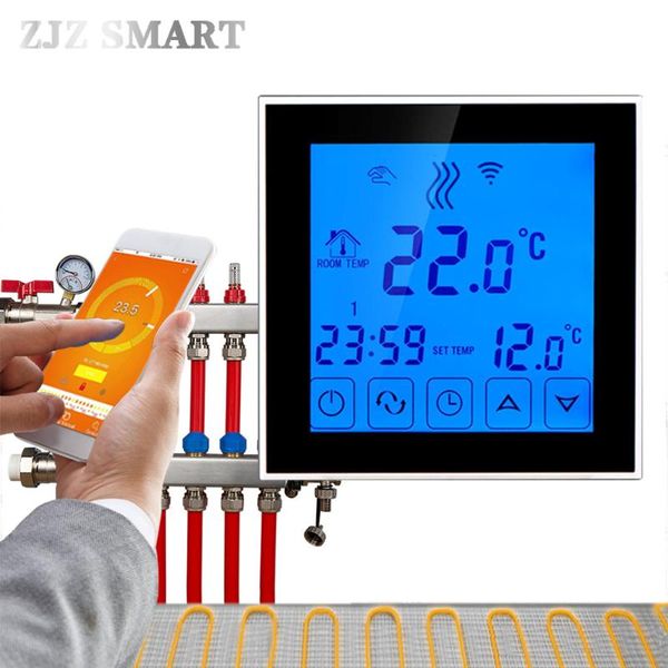 smart home control house wifi programmable app intelligent water heating thermostat temperature switch controller for floor
smart home control house wifi programmable app intelligent water heating thermostat temperature switch controller for floor