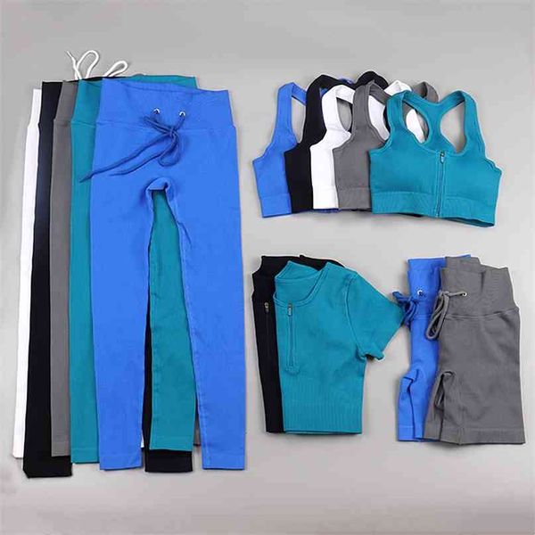 sport set women feamle zipper seamless two piece 2pcs crop shirt drawstring leggings sportsuit workout outfit yoga gym wear 210813, Gray
sport set women feamle zipper seamless two piece 2pcs crop shirt drawstring leggings sportsuit workout outfit yoga gym wear 210813, Gray