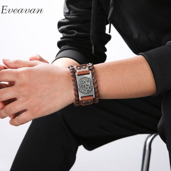 charm bracelets eueavan 5pcs men's genuine leather wicca bracelet tree of life amulet pentagram geometric jewelry gift for husband fath, Golden;silver
charm bracelets eueavan 5pcs men's genuine leather wicca bracelet tree of life amulet pentagram geometric jewelry gift for husband fath, Golden;silver