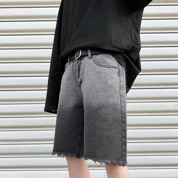 men's shorts summer gradient denim fashion retro men streetwear korean loose hip-hop straight mens zi5y, White;black
men's shorts summer gradient denim fashion retro men streetwear korean loose hip-hop straight mens zi5y, White;black