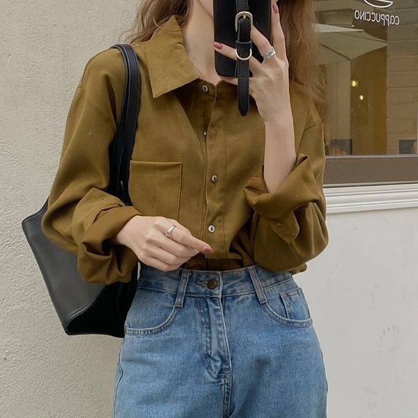 new loose fashion lapel work wear blouse brief office lady solid chic 2021 full sleeves elegance women gentle shirts qy0c, Black
new loose fashion lapel work wear blouse brief office lady solid chic 2021 full sleeves elegance women gentle shirts qy0c, Black