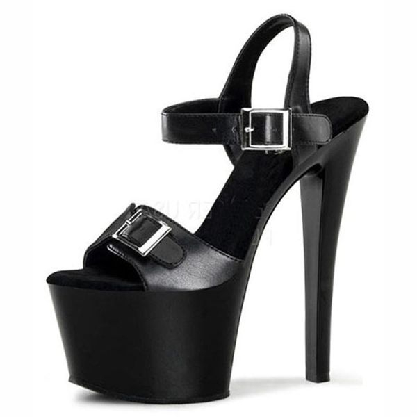 dress shoes matte black fashion women's summer stage runway with buckles, 17 cm slim heel sandals
dress shoes matte black fashion women's summer stage runway with buckles, 17 cm slim heel sandals
