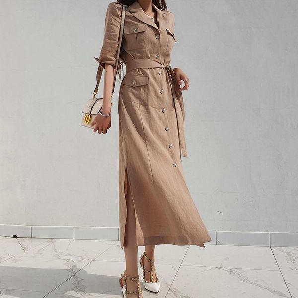 casual dresses dress 2021 summer ladies slim temperament single-breasted waist sleeveless office lady sheath polyester knee-length, Black;gray
casual dresses dress 2021 summer ladies slim temperament single-breasted waist sleeveless office lady sheath polyester knee-length, Black;gray