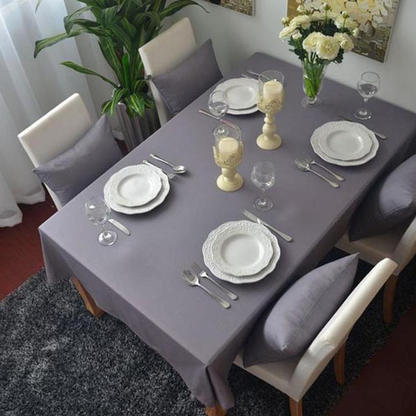 modern simple grey tablecloth single color plain cloth dinning table dustproof cover
modern simple grey tablecloth single color plain cloth dinning table dustproof cover