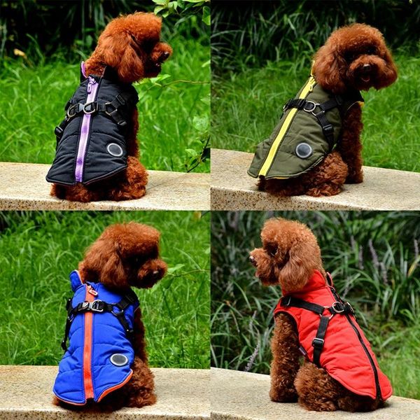 dog apparel pet clothes warm jacket waterproof clothing outfit vest with leash cold weather coat small harness
dog apparel pet clothes warm jacket waterproof clothing outfit vest with leash cold weather coat small harness