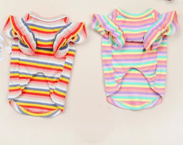 dog apparel lovely clothes small striped puppy accessory cat t-shirt pet solid summer colorful shirt 10pcs/lot
dog apparel lovely clothes small striped puppy accessory cat t-shirt pet solid summer colorful shirt 10pcs/lot