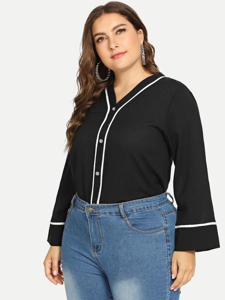summer casual chiffon blouses v-neck long sleeve blouse plus size 5xl xxxxl women button women's & shirts, White
summer casual chiffon blouses v-neck long sleeve blouse plus size 5xl xxxxl women button women's & shirts, White