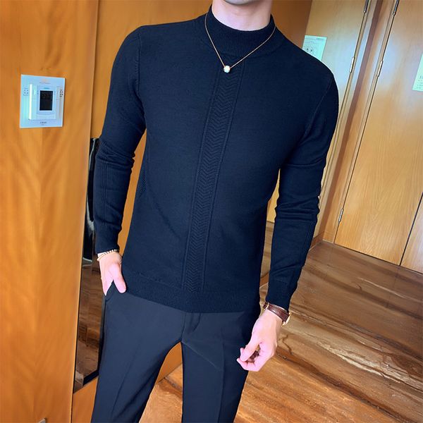 sweaters 2021 mens slim half-neck collar pullover solid color long-sleeve sweater casual men's knitted clothing erkek giq8, White
sweaters 2021 mens slim half-neck collar pullover solid color long-sleeve sweater casual men's knitted clothing erkek giq8, White