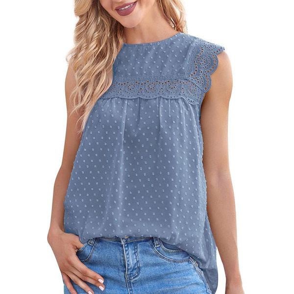 women's tanks & camis fashion lace patchwork o-neck tank summer solid color sleeveless camisole female casual shirt loose vest dot, White
women's tanks & camis fashion lace patchwork o-neck tank summer solid color sleeveless camisole female casual shirt loose vest dot, White