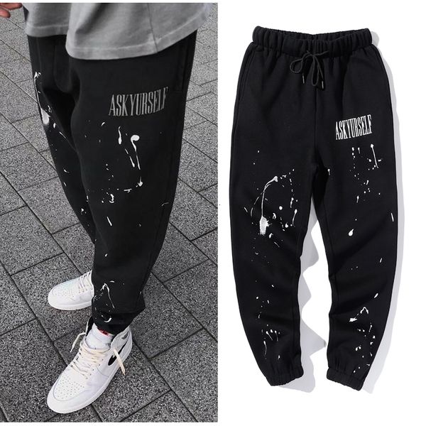 2021 new askyurself high street painted jogger sweatpants men and women baggy terry casual track pants oversize loose hip hop trousers t25n, Black
2021 new askyurself high street painted jogger sweatpants men and women baggy terry casual track pants oversize loose hip hop trousers t25n, Black