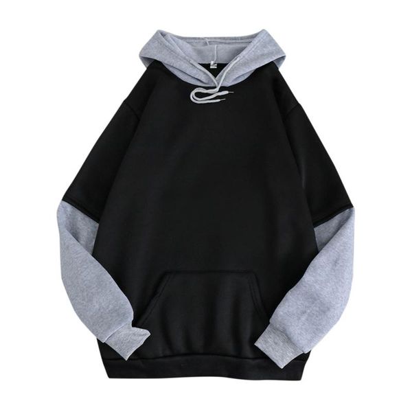 women's hoodies & sweatshirts fashion autumn velvet stitching loose pocket hooded sweatshirt fake two pieces splicing las mujeres sweet, Black
women's hoodies & sweatshirts fashion autumn velvet stitching loose pocket hooded sweatshirt fake two pieces splicing las mujeres sweet, Black