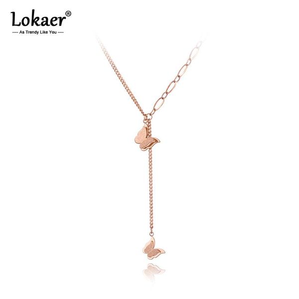 chokers lokaer bohemia stainless steel double butterfly choker necklace trendy animal charm pendant chain link jewelry for women n20222, Golden;silver
chokers lokaer bohemia stainless steel double butterfly choker necklace trendy animal charm pendant chain link jewelry for women n20222, Golden;silver