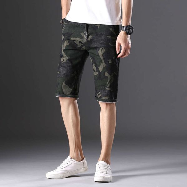 summer thin denim shorts men's camouflage work clothes fashion brand loose straight 5-point pants elastic breeches, Blue
summer thin denim shorts men's camouflage work clothes fashion brand loose straight 5-point pants elastic breeches, Blue