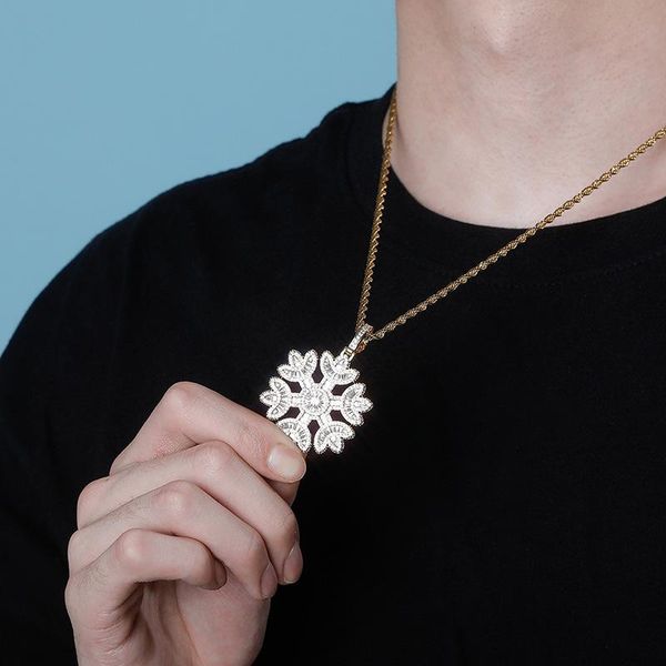 pendant necklaces snowflake zircon bling full iced out necklace rock hip hop punk style jewelry gift, Silver
pendant necklaces snowflake zircon bling full iced out necklace rock hip hop punk style jewelry gift, Silver