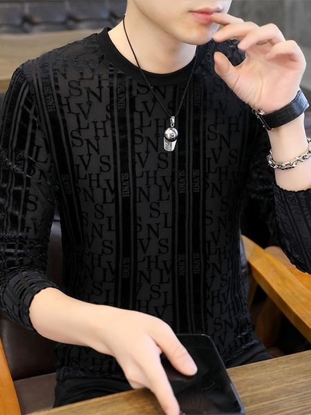 men's long sleeve t-shirts velvet high stretch fall 2022 new fashion slim fit round neck printed bottoming shirts large size, White;black
men's long sleeve t-shirts velvet high stretch fall 2022 new fashion slim fit round neck printed bottoming shirts large size, White;black