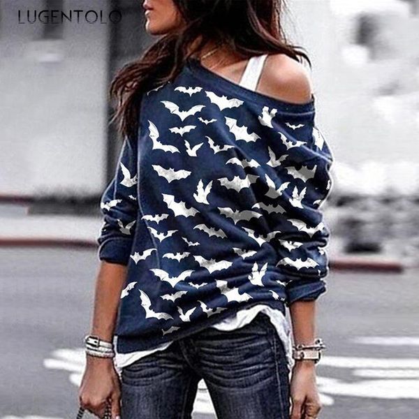 women's t-shirt lugentolo women halloween tshirt spring cartoon printed round neck female pullover casual t-shirts, White
women's t-shirt lugentolo women halloween tshirt spring cartoon printed round neck female pullover casual t-shirts, White