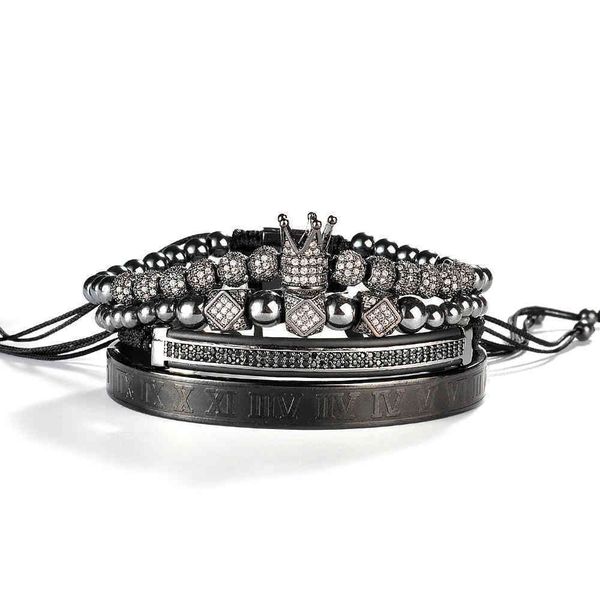 f172 joyerÃa de lujo al por mayor personalizado 18 k chapado en oro conjunto brazalete ajustable hombre corona cuentas pulsera brazalete, Black
f172 joyerÃa de lujo al por mayor personalizado 18 k chapado en oro conjunto brazalete ajustable hombre corona cuentas pulsera brazalete, Black