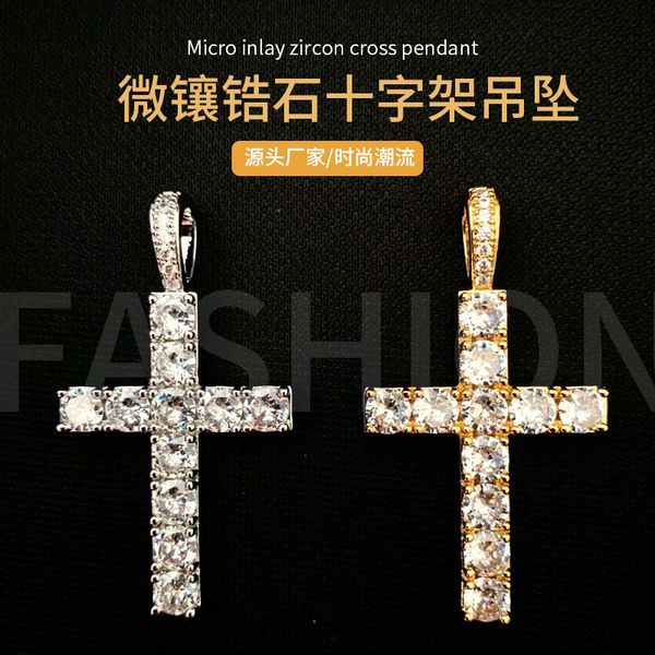hip micro inlaid aaa cross pendant zircon 4mm hip hop chain necklace rock club jewelry, White
hip micro inlaid aaa cross pendant zircon 4mm hip hop chain necklace rock club jewelry, White