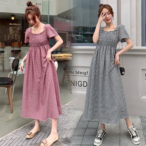 maternity dresses clothes color blcok summer short sleeve easy plaid matching loose stylish dress for pregnant women mom, White
maternity dresses clothes color blcok summer short sleeve easy plaid matching loose stylish dress for pregnant women mom, White