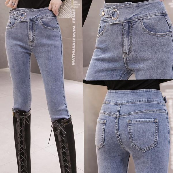 woman jeans pants autumn and winter high waist tight stretch skinny pants pantalones vaqueros mujer, Blue
woman jeans pants autumn and winter high waist tight stretch skinny pants pantalones vaqueros mujer, Blue