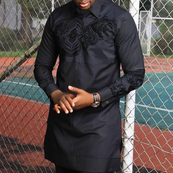 men's casual shirts black shirt men african slim fit long robe male clothing 2021 spring summer ethnic dashiki plus caftan marocain, White;black
men's casual shirts black shirt men african slim fit long robe male clothing 2021 spring summer ethnic dashiki plus caftan marocain, White;black