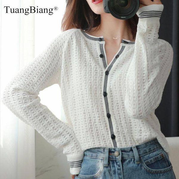 women's knits & tees autumn hollow out eyelet striped women single breasted cardigan 2021 long sleeve v-neck white knit clothes spring
women's knits & tees autumn hollow out eyelet striped women single breasted cardigan 2021 long sleeve v-neck white knit clothes spring