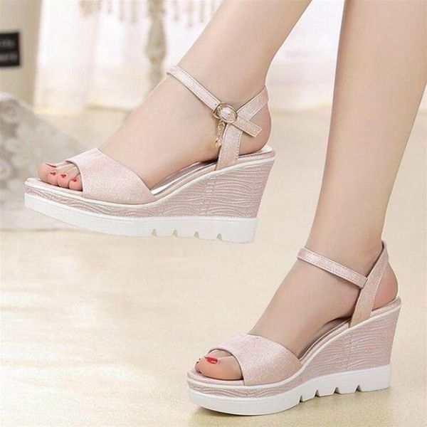 dress shoes size 35-40 2021 novelty summer female sandals women's wedges super high heels woman collocation daily w303, Black
dress shoes size 35-40 2021 novelty summer female sandals women's wedges super high heels woman collocation daily w303, Black